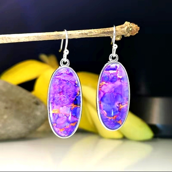 NWT Purple Earrings - Picture 1 of 6